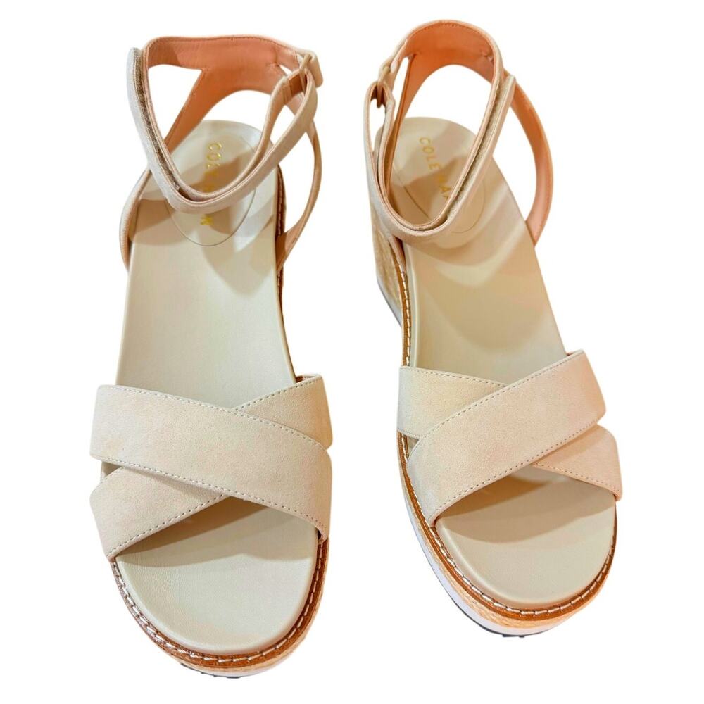 NWT Cole Haan Women's Cloudfeel Espadrille Wedge Tan Size 10.5